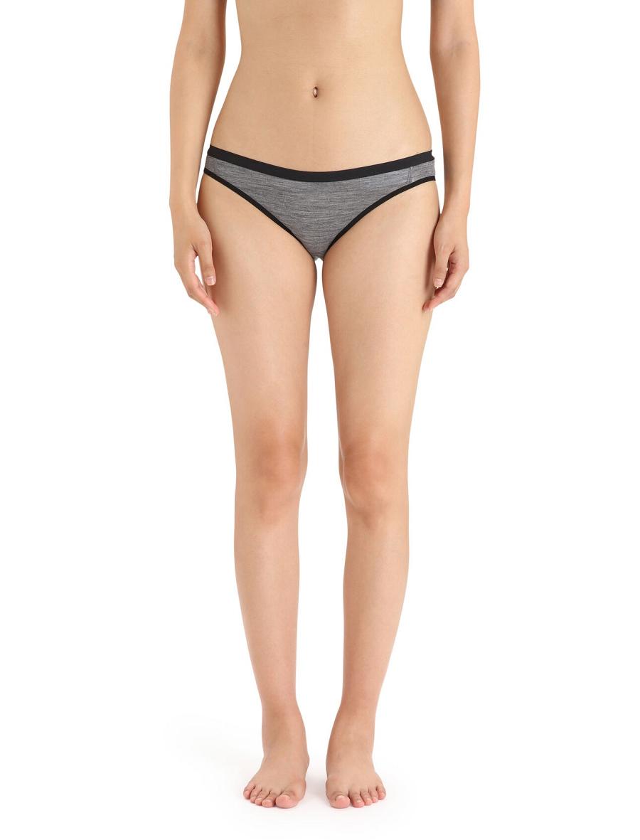 Icebreaker Merino Siren Bikini Briefs Naisten Alusvaatteet Harmaat | FI 1722PJJQ